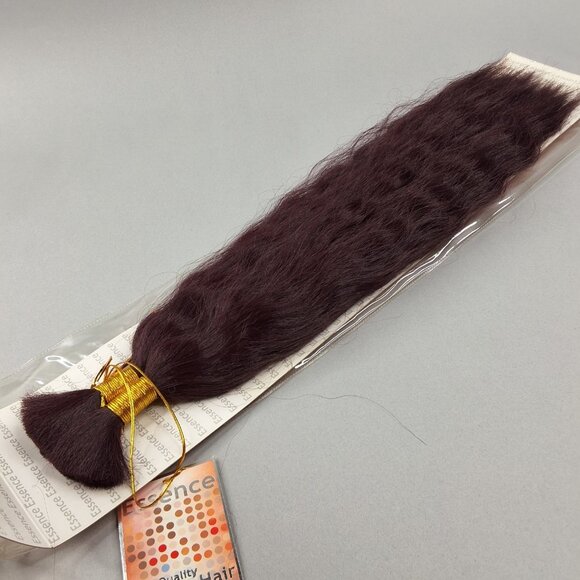 16” Super Bulk #99J Dark Plum Wet N Wavy Micro Braiding Blend Hair - Picture 5 of 6